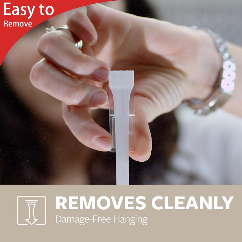 Sinfuo Utility Wall Hooks for Hanging Large 10 Hooks, Damage Free Hanging Wall Hooks with Adhesive Strips, Heavy Duty Adhesive Hooks Damage Free for Key Holder, Coat, Door, Shower Hanging - Image 3